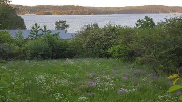 Sommarhus med utsikt vid vackra, stora sjön Sommen